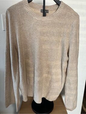 Style & Co. Neutral Tan Crewneck Sweater